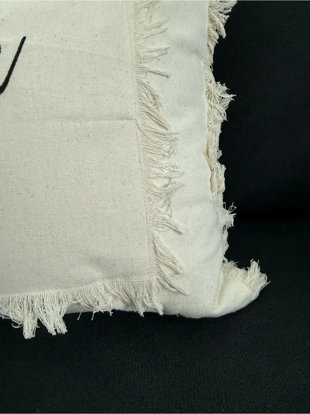 Cream‎ Easter Fringe Pillow